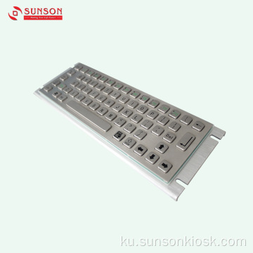 Ji bo Kiosk Agahdariyê Keyboard Metal IP65
